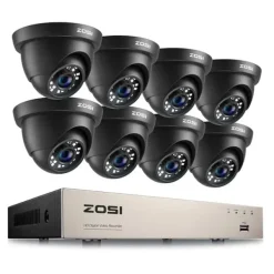 Sikkerhedsmonitorer & Videokameraer^Videoovervågningssystem, 1080p opløsning, 8CH DVR, , 8CH DVR x 8 Cameras, None