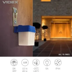 Sensorer Til Sikkerhedssystemer^Videx skumringssensor fotometrisk IP44 mikroovn max 6A overflademonteret