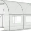Hot Hobby Drivhus 4.5x2x2m - Holdbart, UV-bestandigt PE-dække, 9m² dyrkningsareal Drivhus
