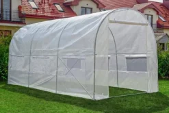 Hot Hobby Drivhus 4.5x2x2m - Holdbart, UV-bestandigt PE-dække, 9m² dyrkningsareal Drivhus