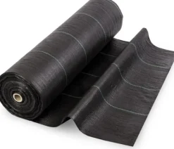 Sale UV-bestandig rodbarriere stof, 100m x 1,6m, inkl. 100 jordpinde til nem installation Haveduge
