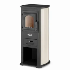 Viking Choice Brændeovne^Vikingchoice Jernovn med Kogeplade - 6,6kW til 8,5kW, Opvarmning op til 85m², Fjernbar Askebakke