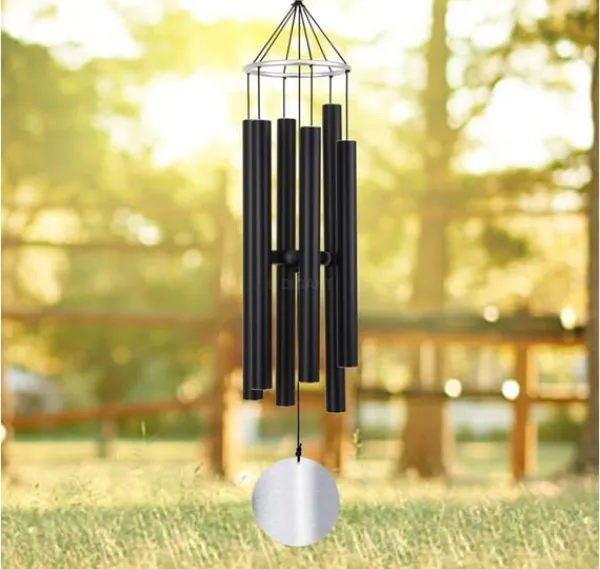 Sale Vindklokke NATURENS MELODY H99cm, sort Vinddekoration