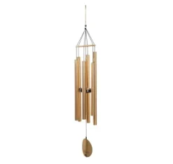 Outlet Vindklokke NATURENS MELODY H99cm, guld Vinddekoration
