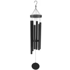 Vinddekoration^Vindklokker 1473 mm i aluminium, dyb tone, til udendørs brug, holdbare og dekorative, perfekt til mindesmærker.