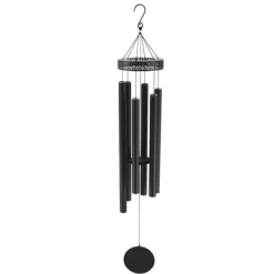 Vinddekoration^Vindklokker 1473 mm i aluminium, dyb tone, til udendørs brug, holdbare og dekorative, perfekt til mindesmærker.