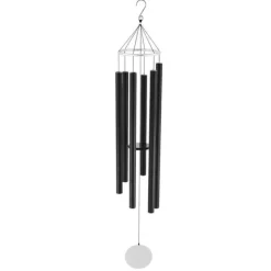 Vinddekoration^Vindklokker i aluminium 1677 mm, dyb tone, udendørs minde, holdbar og vejrbestandig, perfekt til haven.