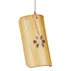 Online Vindspil, bambus, 73x7x7 cm, brun Vinddekoration