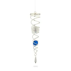 Vinddekoration^Vindspil, Spiral, 46x5 cm, Sølv