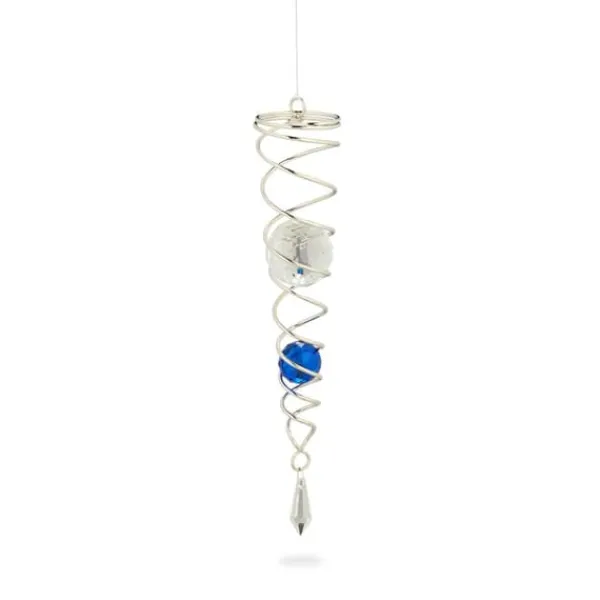 Vinddekoration^Vindspil, Spiral, 46x5 cm, Sølv