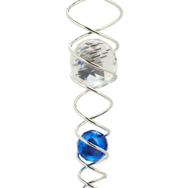 Vinddekoration^Vindspil, Spiral, 46x5 cm, Sølv
