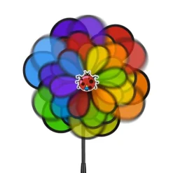 Vinddekoration^Vindspinner, 36,5x14x86,5 cm, Flerfarvet