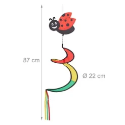 Vinddekoration^Vindspinner-sæt, 87x22 cm, flerfarvet
