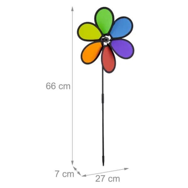 Vindspinner-sæt, 27x7x66 cm, flerfarvet Vinddekoration