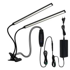 Kit Til Plante- & Urtedyrkning^Vækstlys, Klemmedesign, Fleksibel Gåsehal,60W