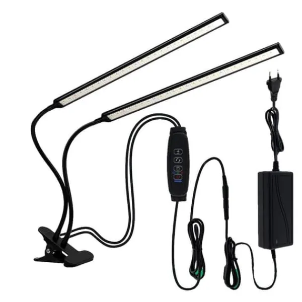 Kit Til Plante- & Urtedyrkning^Vækstlys, Klemmedesign, Fleksibel Gåsehal,60W