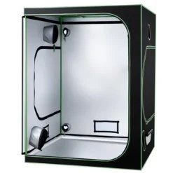 Drivhus^Væksttelt sæt - Indendørs plantetelt - 150 x 150 x 200 cm - Fuldspektrum LED vækstlys - Ventilationssystem - 600D højreflekterende Mylar