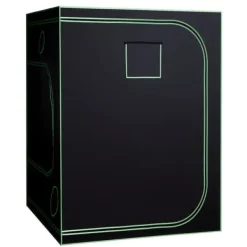 Drivhus^Væksttelt sæt - Indendørs plantetelt - 150 x 150 x 200 cm - Fuldspektrum LED vækstlys - Ventilationssystem - 600D højreflekterende Mylar