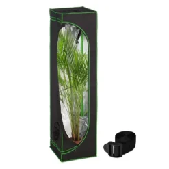 Kit Til Plante- & Urtedyrkning^Væksttelt, 120x40x40 cm, Sort