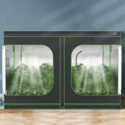 Online Væksttelt, 305x305x203 cm, Sort, Hydroponisk Dyrkning Drivhus