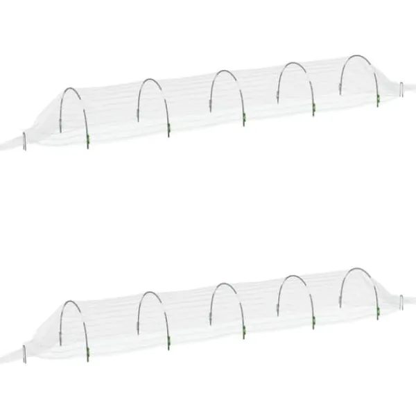 Krukker & Plantebeholdere^Væksttunneller 2 stk. til hurtig spiring - Glasfiber & PP | Størrelse: 1,5x5 m