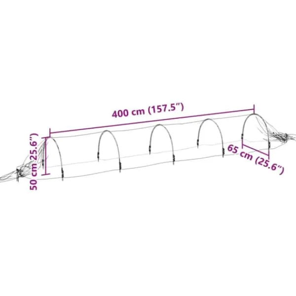 Krukker & Plantebeholdere^Væksttunneller 2 stk. til hurtig spiring - Glasfiber & PP | Størrelse: 1,5x5 m