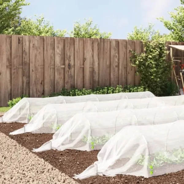 Drivhus^Væksttunneller til planter - 4 stk. 1,5x5 m | Materiale: Glasfiber og PP
