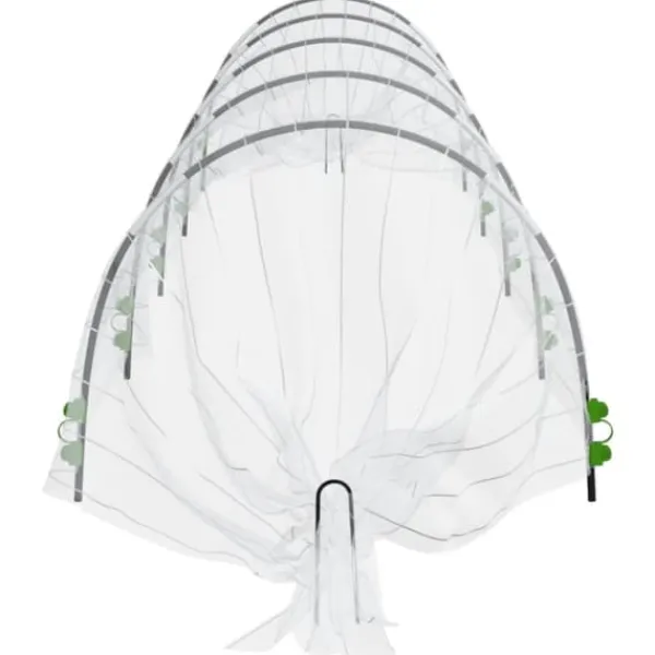 Drivhus^Væksttunneller til planter - 4 stk. 1,5x5 m | Materiale: Glasfiber og PP