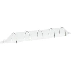 Drivhus^Væksttunneller til planter - 4 stk. 1,5x5 m | Materiale: Glasfiber og PP