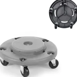 Discount Vognbund på hjul til en rund affaldscontainer, diameter. 50 cm - Hendi 691441 Støtte Med Hjul, Sæder & Knæbeskyttelse Til Havepleje