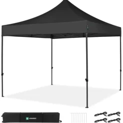 Discount Easy-Up Party Telt - 3x3 m | Sort Telte & Lysthuse