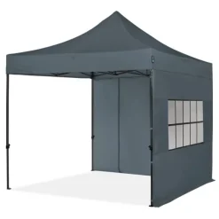Sale Easy-Up Party Telt - 3x3 m | Sæt inkl. sidevægge - Grå Telte & Lysthuse