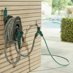 Vonroc Vanding^Hanekobling - 2-vejs udtag - Tilslut 2 Slanger til Én Hane | Inkl. Koblinger m./u. Vandstop & ¾” og adapter