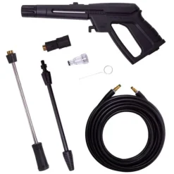 Vonroc Havemaskiner^Højtryksrenser - 2200W | 170 bar, 450 l/t, sæbebeholder, spraypistol, turbo- og justerbar lanse, 8m slange, til bil og terrasse