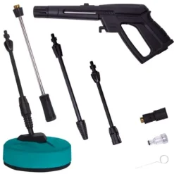 Vonroc Havemaskiner^Højtryksrenser PRO - 2500W | 195 bar – Fuge- og Facaderenser – Terrasserenser 468 l/h inkl. Premium Tilbehør | Ideel til Mos- og Stenrensning | CDON