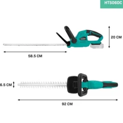Vonroc Havemaskiner^Hækkeklipper 20V - Save længde 520mm - Klippebredde 14mm | Solo | Ekskl. Akku og op-lader