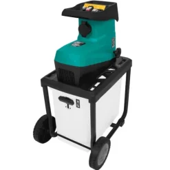 Sale Kompostkværn - 2800W | Lydsvag induktionsmotor | Flishugger Ø45mm | Inkl. 60L opsamlingsbeholder & skubbepind Havemaskiner