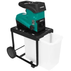 Sale Kompostkværn - 2800W | Lydsvag induktionsmotor | Flishugger Ø45mm | Inkl. 60L opsamlingsbeholder & skubbepind Havemaskiner