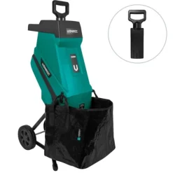 Kompostkværn 2500W - Til grene op til Ø45mm | Inkl. 45L opsamlingspose Havemaskiner