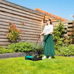 Discount Plæneklipper - Håndskubber - Manuel - 300 mm | 14L | 4 justerbare højdeindstillinger | inkl. vægbeslag Havemaskiner
