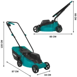 Online Plæneklipper 20V – 32 cm | 30L | Drift på én akku! | Inkl. 2.0Ah Akku og oplader Havemaskiner