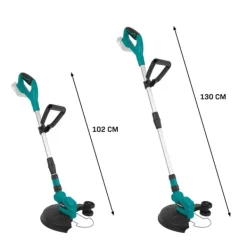 Vonroc Havemaskiner^Sæt Plæneklipper 20V – 32 cm og Græstrimmer | 30L | Drift på én akku! | Inkl. 4.0Ah Akku og oplader