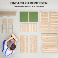Best Værktøjsskur med bord, Tällved, 140 x 75 x 157 cm Skure, Garager & Carports