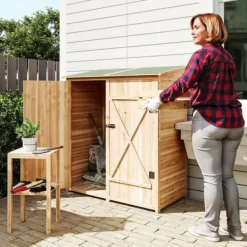 Best Værktøjsskur med bord, Tällved, 140 x 75 x 157 cm Skure, Garager & Carports