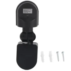 Outlet 110V-240V justerbar PIR kropsbevægelse infrarød sensor detektor lyspære afbryder (sort) Bevægelsesdetektorer