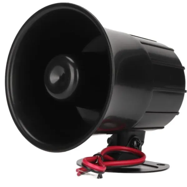 Sikkerhedslamper^15W hög decibel sirenhorn trådanslutet trädgård inbrottslarm horn larmsystem Siren DC6‑12V