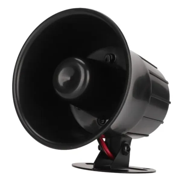 Sikkerhedslamper^15W hög decibel sirenhorn trådanslutet trädgård inbrottslarm horn larmsystem Siren DC6‑12V