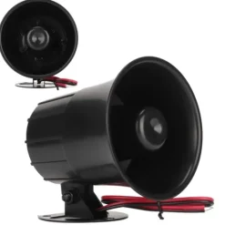 Sikkerhedslamper^15W hög decibel sirenhorn trådanslutet trädgård inbrottslarm horn larmsystem Siren DC6‑12V