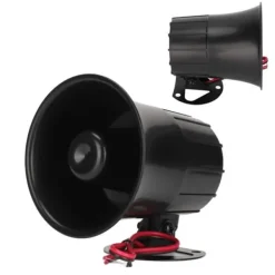 Sikkerhedslamper^15W hög decibel sirenhorn trådanslutet trädgård inbrottslarm horn larmsystem Siren DC6‑12V