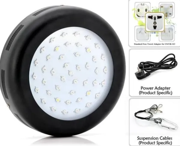 New 135W LED-växtlampa, optimerad våglängd, 8800lm, komplett kit Kit Til Plante- & Urtedyrkning